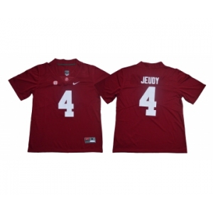 Alabama Crimson Tide #4 Jerry Jeudy Red Nike College Football Jersey