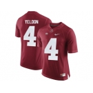 Alabama Crimson Tide T.J Yeldon #4 College Football Diamond Quest Jerseys - Crimson