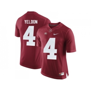 Alabama Crimson Tide T.J Yeldon #4 College Football Diamond Quest Jerseys - Crimson