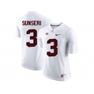 Alabama Crimson Tide Vinnie Sunseri #3 College Football Limited Jerseys - White