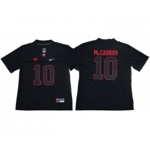 Crimson Tide #10 AJ McCarron Blackout Limited Stitched NCAA Jersey