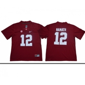 Crimson Tide #12 Joe Namath Red Limited Stitched NCAA Jersey