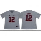 Crimson Tide #12 Joe Namath White Limited Stitched NCAA Jersey