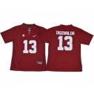 Crimson Tide #13 Tua Tagovailoa Red Limited Stitched NCAA Jersey