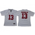 Crimson Tide #13 Tua Tagovailoa White Limited Stitched NCAA Jersey