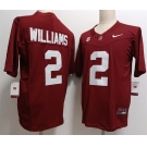 Men's Alabama Crimson Tide #2 Ryan Williams Red F.U.S.E Stitched Football Jersey