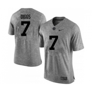 Men's Alabama Crimson Tide #7 Trevon Diggs Gray 2019 College Football Jersey