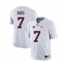 Men's Alabama Crimson Tide #7 Trevon Diggs White 2019 College Football Jersey