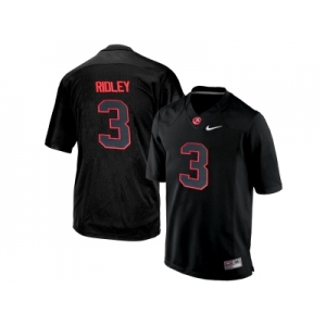 Men's Alabama Crimson Tide Calvin Ridley #3 College Football Limited Jersey - Blackout