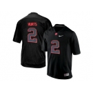 Men's Youth Alabama Crimson Tide Jalen Hurts #2 College Football Limited Jerseys - Blackout