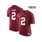 2015 Youth Alabama Crimson Tide Derrick Henry #2 College Football Limited Jersey - Crimson