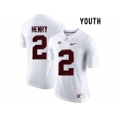 2015 Youth Alabama Crimson Tide Derrick Henry #2 College Football Limited Jersey - White