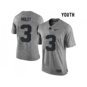 2016 Youth Heather Gray Alabama Crimson Tide Calvin Ridley #3 College Football Limited Jersey - Gridiron Gray