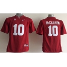 Alabama Crimson Tide #10 A.J. McCarron 2014 Red Limited Kids Jersey