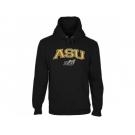 Alabama State Hornets Logo Arch Applique Pullover Hoodie Black