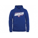 American Eagles Double Bar Pullover Hoodie Royal