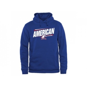 American Eagles Double Bar Pullover Hoodie Royal