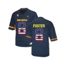 2016 US Flag Fashion Men's Arizona State Sun Devils D.J. Foster #8 College Football Jersey - Black