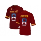 2016 US Flag Fashion Men's Arizona State Sun Devils D.J. Foster #8 College Football Jersey - Maroon