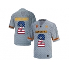 2016 US Flag Fashion Men's Arizona State Sun Devils Mike Bercovici #2 Desert Fuel College Football Jersey - Grey