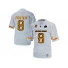 Men's Arizona State Sun Devils D.J. Foster #8 Desert Ice College Football Jersey - White