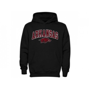 Arkansas Razorbacks Midsized Pullover Hoodie Black