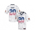 2016 US Flag Fashion Men's Under Armour Corey Grant #20 Auburn Tigers College Football Jersey - White