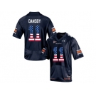 2016 US Flag Fashion Men's Under Armour Karlos Dansby #11 Auburn Tigers College Football Jersey - Navy Blue