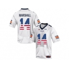 2016 US Flag Fashion Men's Under Armour Nick Marshall #14 Auburn Tigers College Football Jersey - White