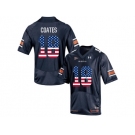 2016 US Flag Fashion Men's Under Armour Sammie Coates #18 Auburn Tigers College Football Jersey - Navy Blue