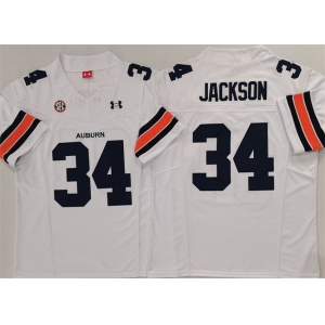 Men's Auburn Tigers #34 Bo Jackson White 2024 F.U.S.E. Limited Stitched Jersey