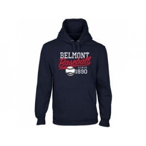 Belmont Bruins Ballpark Pullover Hoodie Navy Blue