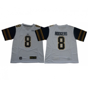 California Golden Bears #8 Aaron Rodgers White College Football Jersey