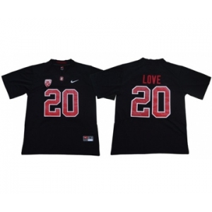 Cardinal #20 Bryce Love Black Limited Stitched NCAA Jersey