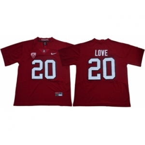 Cardinal #20 Bryce Love Red Limited Stitched NCAA Jersey