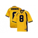 Men's California Golden Bears Aaron Rodgers #8 College Football Jersey - Gold