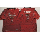 South Carolina Fighting Gamecocks #7 Jadeveon Clowney Red Player Fashion Stitched NCAA Jersey