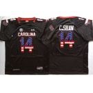 South Carolina Gamecocks #14 C.Shaw Black USA Flag College Jersey