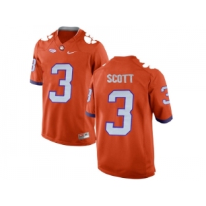 2016 Clemson Tigers Artavis Scott #3 College Football Limited Jersey - Orange