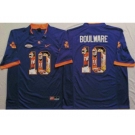 Clemson Tigers #10 Ben Boulware Purple Player Fashion Stitched NCAA Jersey