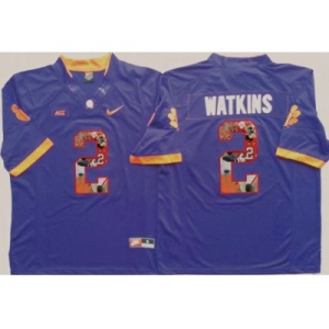 Clemson Tigers #2 Sammy Watkins Purple Player Fashion Stitched NCAA Jersey