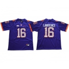 Nike Tigers #16 Trevor Lawrence Purple Limited Stitched NCAA Jersey