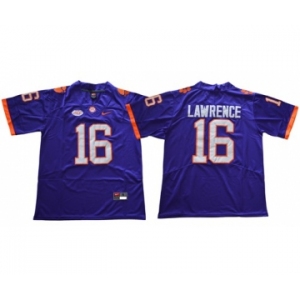 Nike Tigers #16 Trevor Lawrence Purple Limited Stitched NCAA Jersey