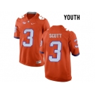 2016 Youth Clemson Tigers Artavis Scott #3 College Football Limited Jersey - Orange