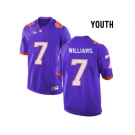 2016 Youth Clemson Tigers Mike Williams #7 College Football Limited Jersey - Purple