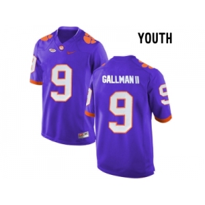 2016 Youth Clemson Tigers Wayne Gallman II #9 College Football Limited Jersey - Purple