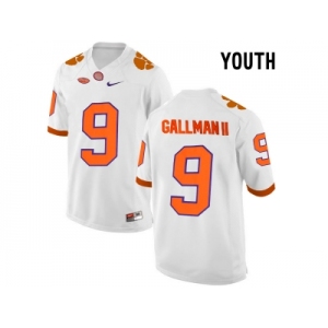 2016 Youth Clemson Tigers Wayne Gallman II #9 College Football Limited Jersey - White