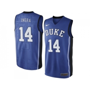 Men's Duke Blue Devils Brandon Ingram #14 V Neck College Basketball Elite Jersey - - Royal Blue