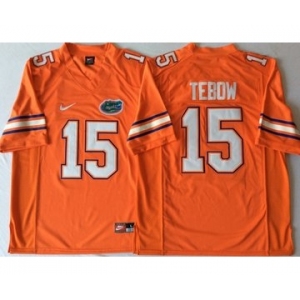 Florida Gators #15 Tim Tebow Orange College Football Jersey