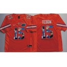 Florida Gators #15 Tim Tebow Orange Player Fashion Stitched NCAA Jersey